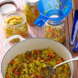 Sweet zucchini relish 